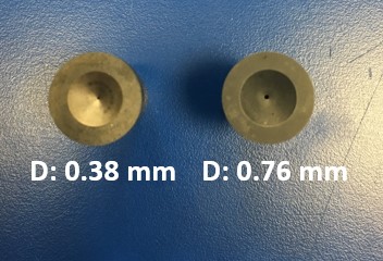 Dies with various diameters from Dynisco